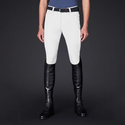 Afbeelding van Mountain Horse Rijbroek Robin Knee Grip Heren Wit 48