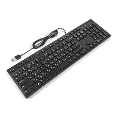 Afbeelding van Dell KB216 UKRAINIAN Ultra Slim Desktop Multimedia Toetsenbord Zwart