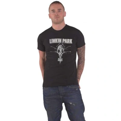 Afbeelding van Linkin Park Gas Mask Heren T shirt L Zwart