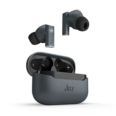 Afbeelding van JAZ SBS ROOKI draadloze hoofdtelefoon voor iPhone, Samsung, Xiaomi, Oppo, TWS met HD microfoon en ENC ruisonderdrukking, oplaadstandaard, USB C kabel oordopjes inbegrepen