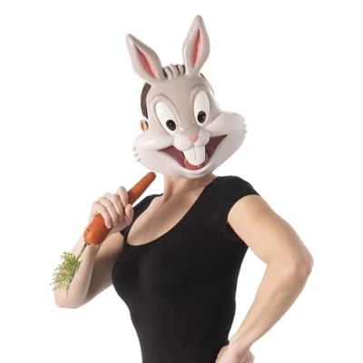 Afbeelding van Rubies Officieel Warner Bros Space Jam 2 Bugs Bunny masker Kostuumaccessoires voor volwassenen Wereldboekendag