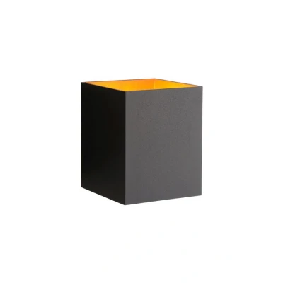 Afbeelding van Lucide Wandlamp Xera Vierkant Zwart
