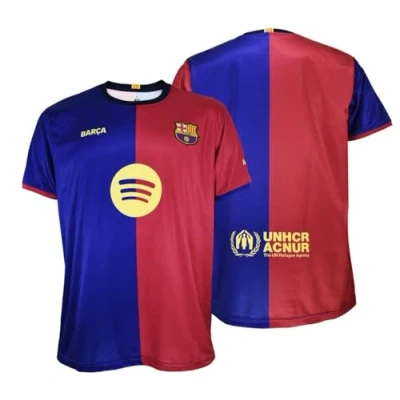 Afbeelding van Futbol Club Barcelona Thuisshirt 2024/2024, officiële replica met licentie, volwassenen, Blauw/Granaat