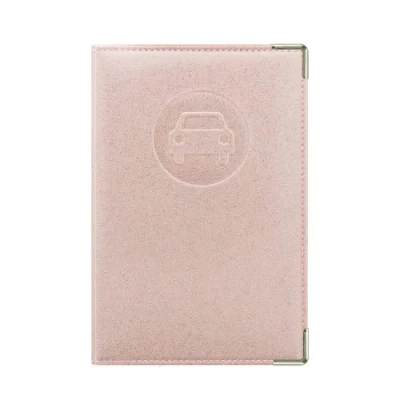 Afbeelding van Color Pop® Papierhouder voor de auto, gemaakt in Frankrijk, pvc, disco, Franse papieren, etui kentekenbewijs en rijbewijs, Disco Old Rose, klassiek
