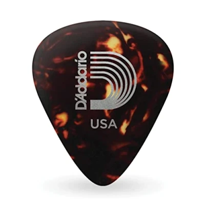 Image de D&#039;Addario 1CSH7 25 Médiators guitare Celluloïd motif écaille, pack de 25, Extra Heavy