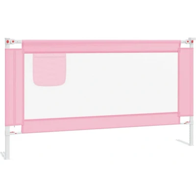 Afbeelding van vidaXL Bedhekje peuter 150x25 cm stof roze