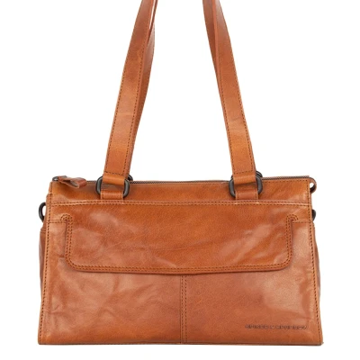 Afbeelding van Leather Shoulder bag Amity Brandy Cognac