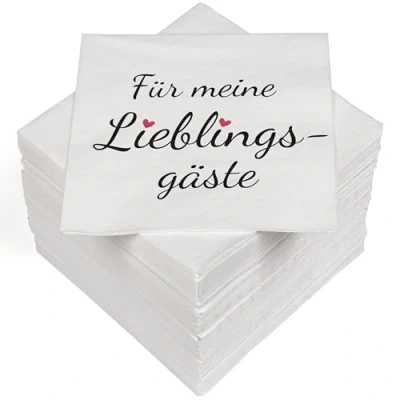 Afbeelding van Heku 30243 142: 100 servetten 3 laags favoriete gasten