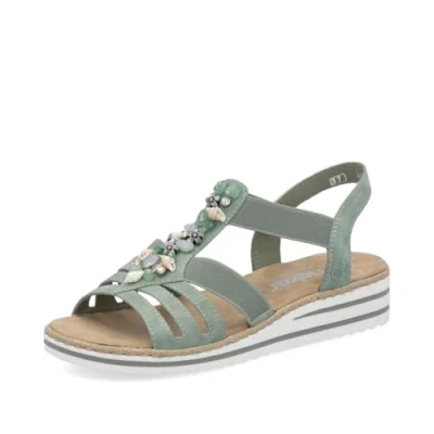Afbeelding van RIEKER V0649 52 Sandaal kaki maat 36