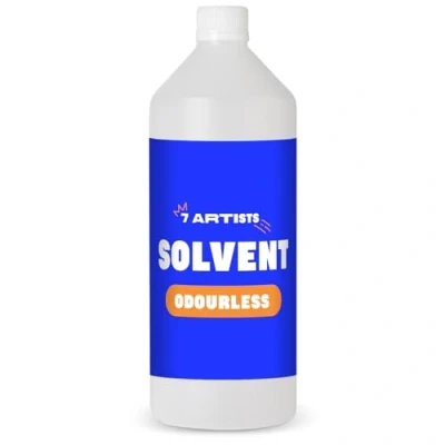 Afbeelding van Diluant 7 Artists Thinner verf voor oliekleuren, 1000 ml, witte spirit verf, verdunner olieverf, oplosmiddel, oliekleuren
