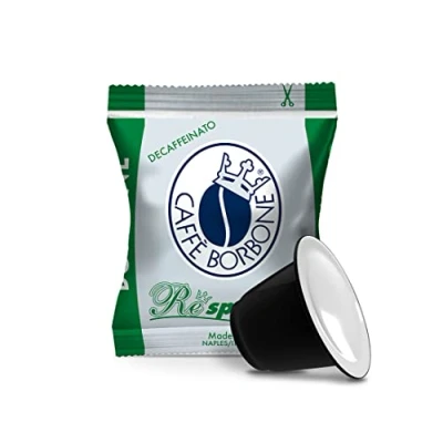 Image de Caffè Borbone café Respresso, Mélange Décaféiné Dek 100 Capsules Compatibles avec les Machines à usage domestique Nespresso*