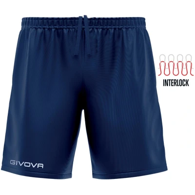 Afbeelding van Short Givova Capo P018, korte broek zwart, maat 2XS (140/146), geborduurd logo