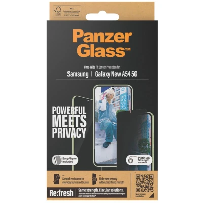 Afbeelding van PanzerGlass Ultra Wide Fit Samsung Galaxy A55 Privacy Screenprotector Glas