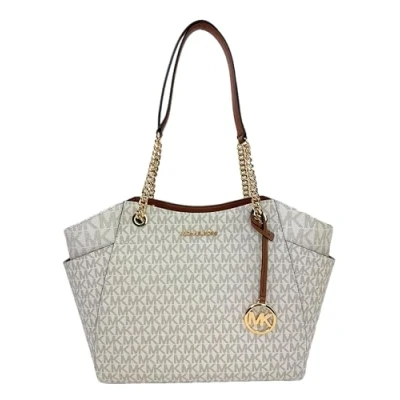 Afbeelding van Michael Kors Jet Set Travel Schoudertassen voor dames (2 stuks), Vanille