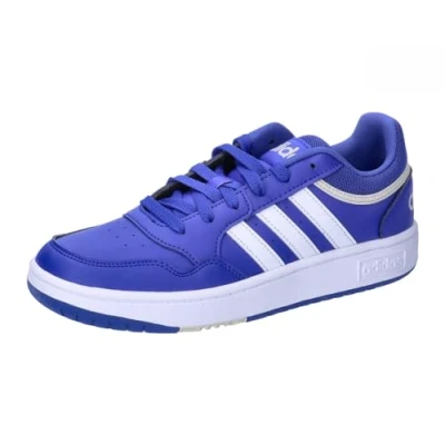 Afbeelding van adidas Hoops Shoes lage schoenen, die geen voetbal zijn, uniseks kinderen, Team Royal Blauw/Cloud Wit/Orbit Grijs