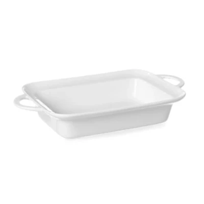 Afbeelding van Hendi Rechthoekige tapasschaal porselein 0,82L 328x189x58mm met handgrepen