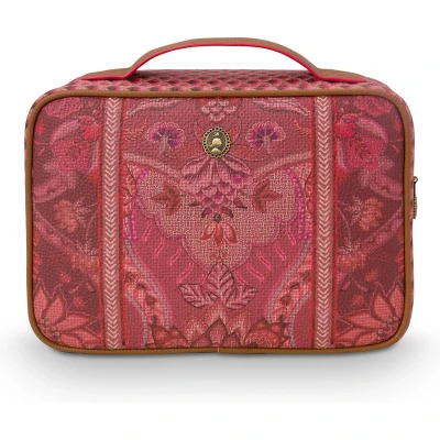 Afbeelding van Pip Studio Grote Toilettas Kyoto Festival Donkerroze 27x19x10cm