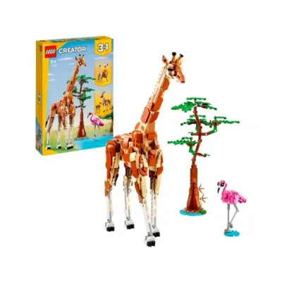 Afbeelding van LEGO 31150 Creator 3in1 Safaridieren met Giraffe, Leeuw en Gazelles