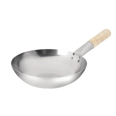 Image de Wok Acier Doux 25 cm Vogue