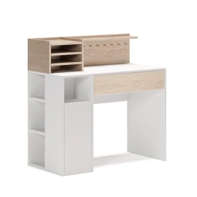 Afbeelding van Vicco Bureau , Wit/Sonoma, 100 x 50 cm