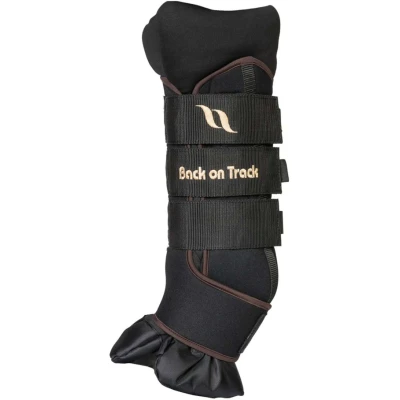 Afbeelding van Back on Track Stalbandage Royal Quick Wraps Deluxe Zwart/Bruin