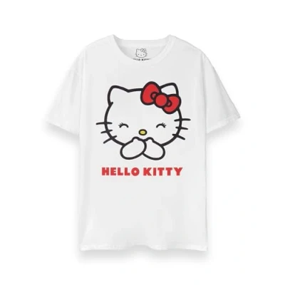 Afbeelding van Hello Kitty Dames T shirt Klassiek met korte mouwen in wit Leuke Casual kat top Sanrio Cartoon Toy Wear Merchandising Gift, Wit.