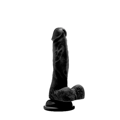 Afbeelding van Realistische Dildo met Scrotum en Zuignap 18 cm