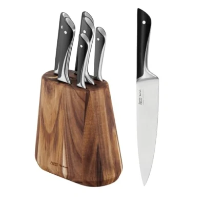 Afbeelding van Tefal Jamie Oliver Messenset 6 delig met Messenblok