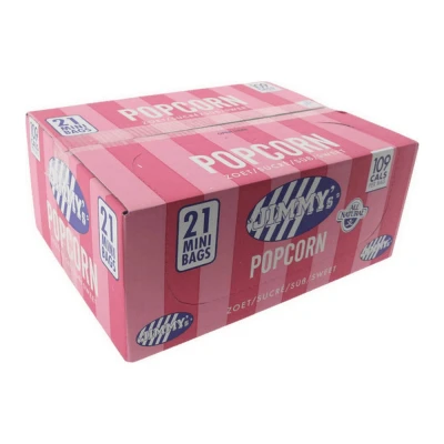 Afbeelding van Jimmy&#039;s Zoete Popcorn 21x27g