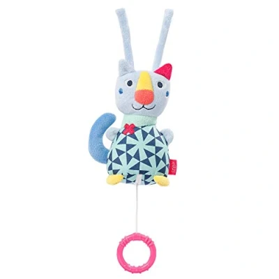 Afbeelding van Fehn Muziekdoosje Color Friends Kat 16 Cm Pluche