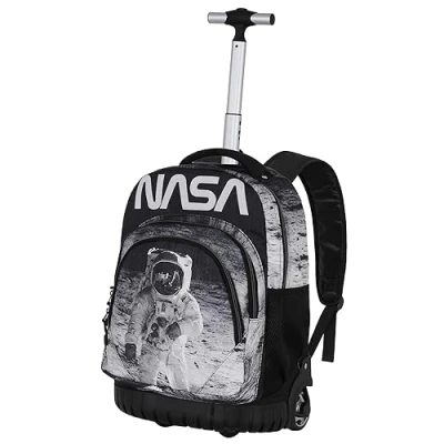Afbeelding van Karactermania Nasa Astronaut Reistas Rugzak Trolley Met Wielen Zwart