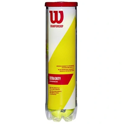 Afbeelding van Wilson Championship Extra Duty Tennisballen 4 pack Geel Tennisbal