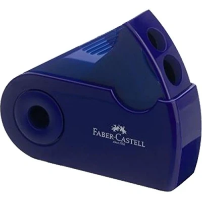 Afbeelding van Faber Castell Sleeve Puntenslijper met dubbele tank, blauw