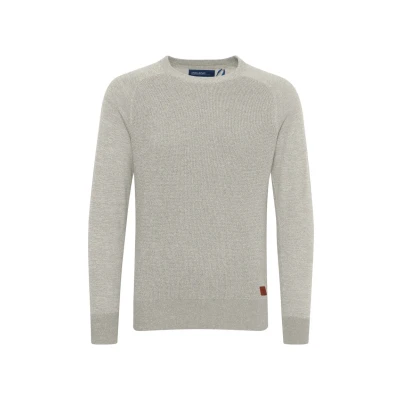 Afbeelding van Blend Rundhals Gandolf Trui, Heren, Maat: XXL, Light grey