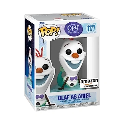 Afbeelding van Funko Pop! Disney: Frozen Olaf As Ariel Exclusief bij Amazon Vinyl Figuur om te verzamelen Cadeau idee Officiële Producten Speelgoed voor Kinderen en Volwassenen