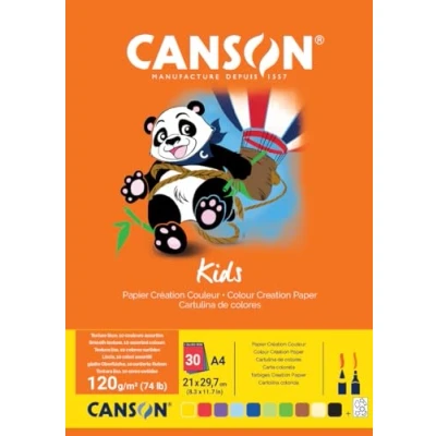 Image de CANSON Bloc 30 Feuilles Création 2 Ans+ A4 120g