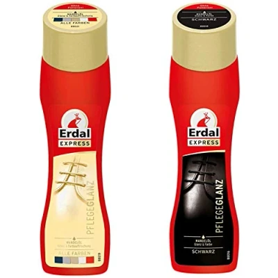 Afbeelding van Erdal Express 2 stuks verse amandelolie schoenpoets voor schoenen, Alle kleuren en zwart, kleuren,