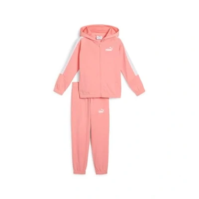 Afbeelding van Puma LOGO SUIT Unisex SET Trainingspak voor kinderen, Maat: 104, Pink fruit