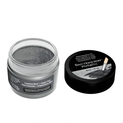 Afbeelding van Spectrum Noir Metallic Vloeibare Inkt 30ml Tarnished Silver (Aangetast Zilver)