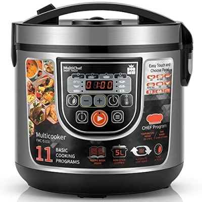Afbeelding van FOR me Multifunctionele pan, 5 l, multifunctioneel, 860 W, 11 programmeerbare functies, Keep Warm functie, vertragingstimer, led paneel, multikoker
