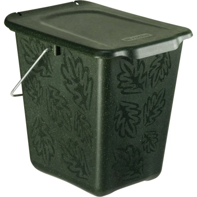 Afbeelding van Rotho groenafvalemmer 7 liter greenline donkergroen