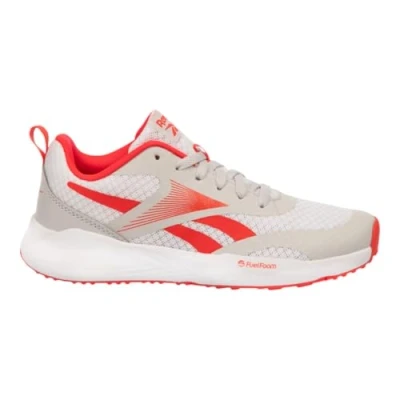 Afbeelding van Reebok Energen RUN Unisex Hardloopschoenen voor op de weg kinderen, Maat: 33, Mistgrey/white/energy red Pu