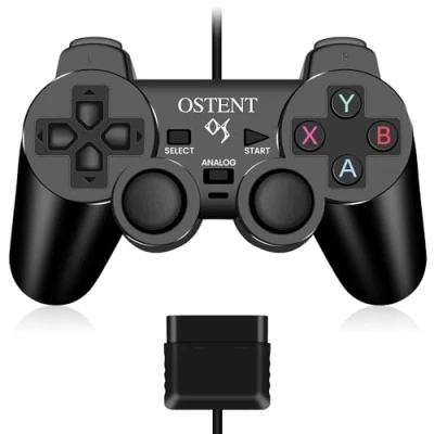 Afbeelding van OSTENT Manette de Jeu Analogique pour Sony Playstation PS2 PS1 PS One Console PSX Dual Shock Vibration Jeux Vidéo
