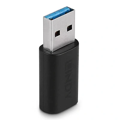 Afbeelding van LINDY USB 3.2 Gen 1 (USB 3.0) Adapter [1x stekker A 1x C bus] 41904