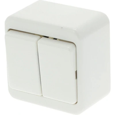 Afbeelding van Berker schakelaar opbouw serie polarwit 54.026.02
