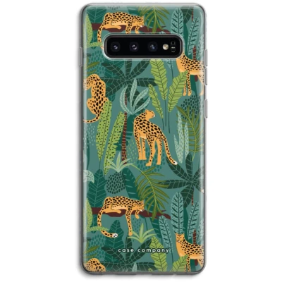 Afbeelding van Case Company® hoesje geschikt voor Samsung Galaxy S10 4G Luipaard 2 Soft Cover Telefoonhoesje Bescherming aan alle Kanten en Schermrand