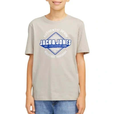 Afbeelding van JACK&amp;JONES JUNIOR JJELOGO TEE SS ONECK 2COL 24/25 NOOS JNR Jongens T shirt Moonbeam