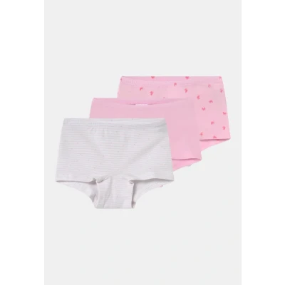 Afbeelding van Schiesser 3 PACK Onderbroeken voor kinderen, Maat: 92, Light pink/white