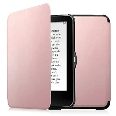 Afbeelding van Fintie Tolino Vision 4 HD / 3 2 1 Shine eReader hoes Ultradunne beschermhoes met standby modus en magnetische sluiting roségoud