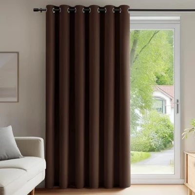 Afbeelding van Deconovo Verduisteringsgordijnen voor binnen, slaapkamer, 290 cm hoog, thermisch verduisteringsgordijn, isolerend, moderne gordijnen, woonkamer, 1 paneel, 200 x cm,